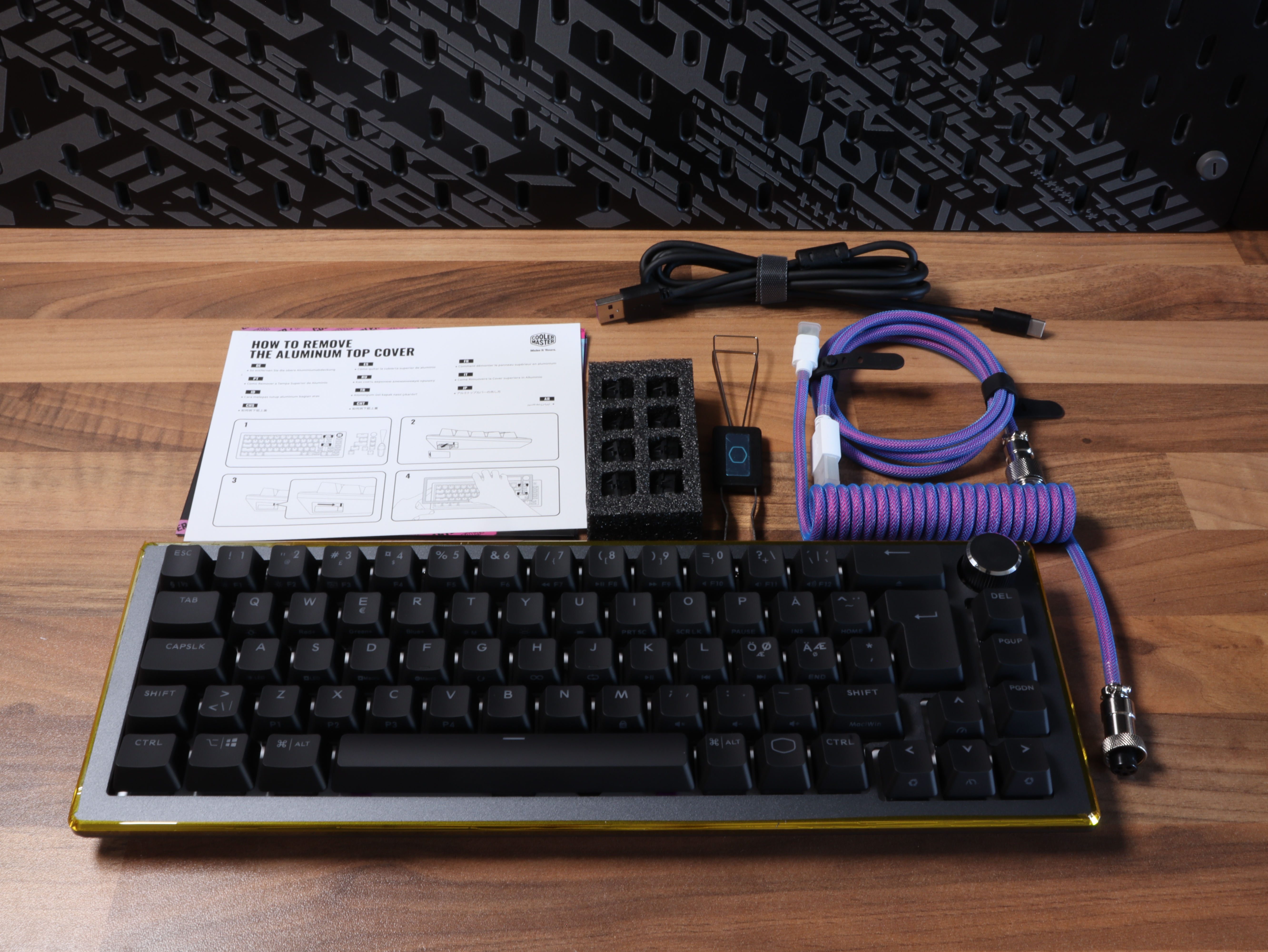 V2 CK720 TKL 65% cable Master keyboard gaming keyboard multimedia wired Cooler kailh RGB.JPG